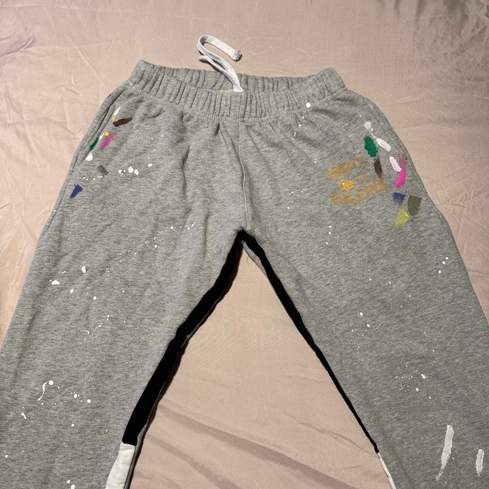 Gallery Dept Gray Kids Joggers with Colorful Accents